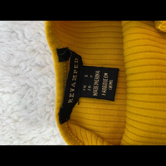 Yellow Ribbed Bodysuit - Picture 3 of 4